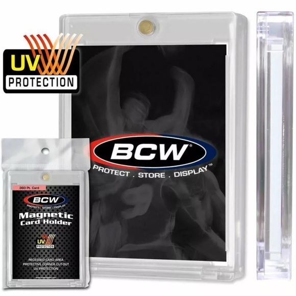 BCW 1-MCH-360 Magnetic Sports/Trading Card Holder - 360 Pt. Cards. - Picture 1 of 3